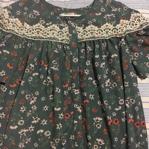 Floral peasant top
